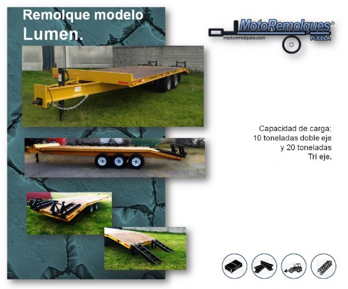 REMOLQUE PLATAFORMA 6,8 ó 14 TONELADAS